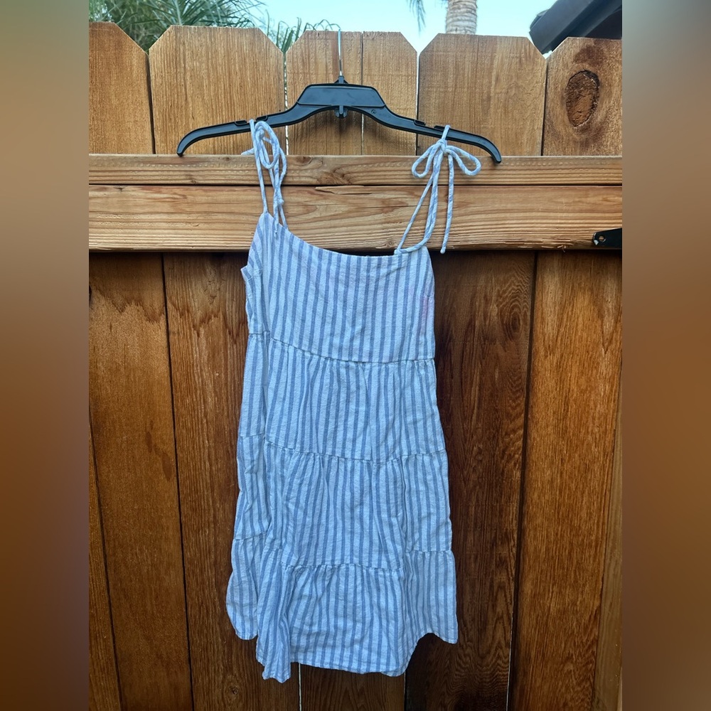 Abercrombie & Fitch Blue and White Striped Dress